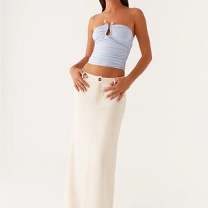 Peppermayo Cream Maxi Skirt
